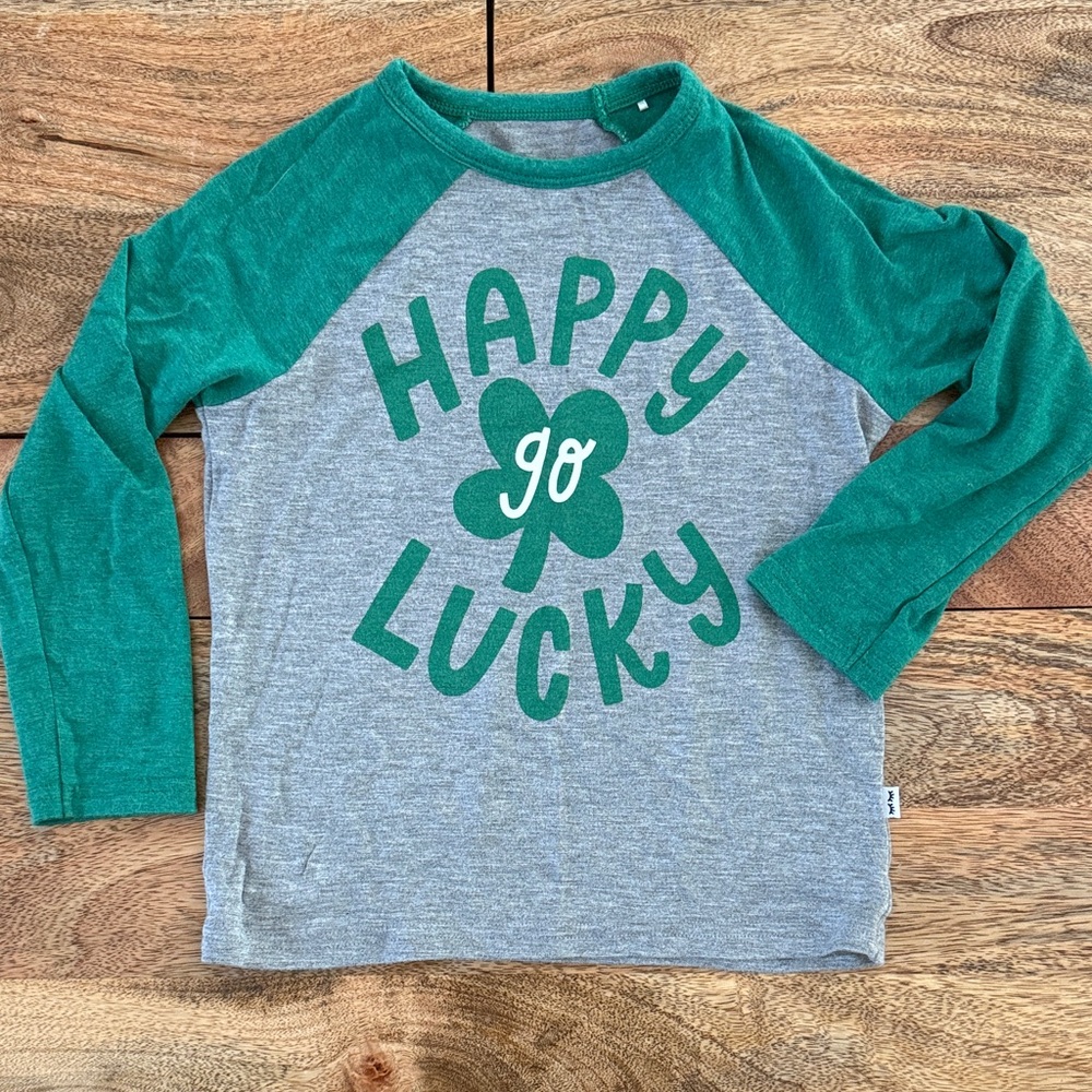 Little Sleepies Play Happy Go Lucky St Patrick’s Day 2T Shirt Limited Edition